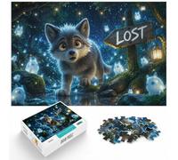 1000 Piece Jigsaw Puzzle for Adults, Lost Wolf Cub in Enchanted Forest | For screen-free Christmas time: Adult jigsaw puzzle with 1000 pieces turns winter downtime into puzzle time.