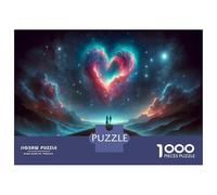 1000 Piece Jigsaw Puzzle for Adults Love in Space Adult Jigsaw Relaxing Games Perfect Decoration Unique Gifts for Birthday And Christmas 70x50cm/1000pcs