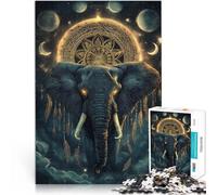 1000 Piece Jigsaw Puzzle for Adults Magic Elephant~ Made of cardboard，Suitable for ages 14 and up Challenging play toys Gift ideas。size：38x52cm/14.96x20.47inch