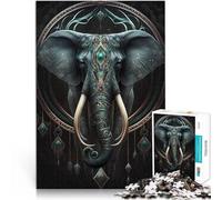 1000 Piece Jigsaw Puzzle for Adults magic elephant Quiz game 50x75cm for is ideal as a gift for the whole family for and Age 14 Years Up