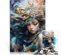 1000 Piece Jigsaw Puzzle for Adults Magic of the Mermaid Staycation: Zeit totschlagen mit passendem Poster und Quizblatt75x50cm