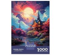 1000 Piece Jigsaw Puzzle for Adults Magical Forest Cabin Puzzles for Adults Family Game A Work of Art Unique Gifts for Birthday And Christmas 70x50cm/1000pcs
