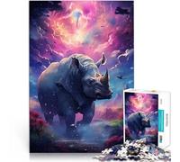 1000 Piece Jigsaw Puzzle for Adults Magical Sky Rhino Familienspiel für und eignet sich ideal als Geschenk für die ganze Familie38x26cm