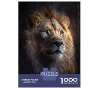 1000 Piece Jigsaw Puzzle for Adults Majestic Lion Boss Jigsaw Toy Wall Decor Difficult Hard Unique Gifts for Birthday And Christmas 70x50cm/1000pcs