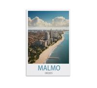 1000 Piece Jigsaw Puzzle for Adults Malmö Sweden Home Decor Birthday Party Gift Toy for Men Women Elders Seniors 38x26cm