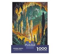 1000 Piece Jigsaw Puzzle for Adults, Mammoth Cave National Park Artwork, Family Puzzle Fun, Perfect, Premium Thick Cardboard, 70x50cm/1000pcs
