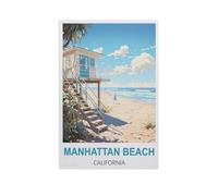 1000 Piece Jigsaw Puzzle for Adults，Manhattan Beach California，Paper Puzzle - for Adults Teens Educational Toys Gifts（38x26cm）-M43