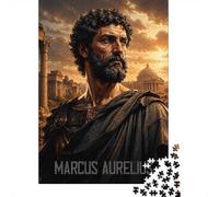 1000 Piece Jigsaw Puzzle for Adults, Marcus Aurelius Roman Statue Sunset | For shared winter evenings, this adult jigsaw puzzle with 1000 pieces works well for shared time during the holidays.