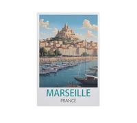 1000 Piece Jigsaw Puzzle for Adults，Marseille France，Wood Puzzle - for Adults Teens Educational Toys Gifts（75x50cm）-K83