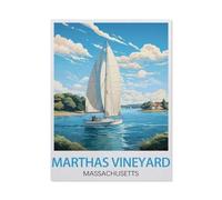 1000 Piece Jigsaw Puzzle for Adults，Martha's Vineyard Massachusetts，paper Puzzle - for Adults Teens Educational Toys Gifts（38x26cm）-BE78
