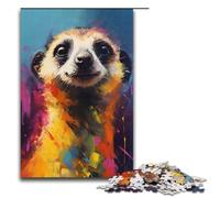 1000 Piece Jigsaw Puzzle for Adults Meerkat Colorful Jigsaw for Educational Game Challenge Toy Artwork Gift 1000PCS(38x26cm)