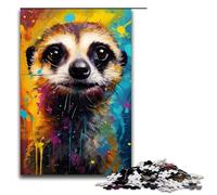 1000 Piece Jigsaw Puzzle for Adults Meerkat Colorful Puzzle Game,Perfect Decoration for Teens Age 14 Years Up 1000 PCS(75x50cm)