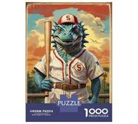 1000 Piece Jigsaw Puzzle for Adults Mesozoic Baseball Legend 5 Teenager Puzzles Relaxing Games Enhance Memory Unique Gifts for Birthday And Christmas 70x50cm/1000pcs