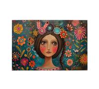 1000 Piece Jigsaw Puzzle for Adults,Mexican Folk Art Boho, Puzzles with Letters on Back, Challenging Puzzle for Game Night Home Décor, 19.7 x 29.5