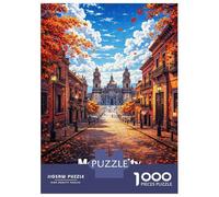 1000 Piece Jigsaw Puzzle for Adults Mexico City Historic Center Autumn Jigsaw Toy Wall Decor Difficult Hard Unique Gifts for Birthday And Christmas 38x26cm/1000pcs