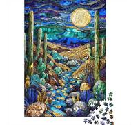 1000 Piece Jigsaw Puzzle for Adults, Midnight Dunes Mosaic, 52x38cm/1000pcs, Shared Puzzle Activity, Relaxing Evenings And Friends And Family