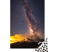 1000 Piece Jigsaw Puzzle for Adults, Milky Way Over Snow-Capped Mountain