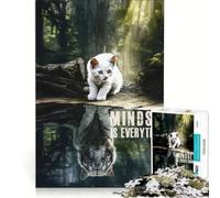 1000 Piece Jigsaw Puzzle for Adults Mindset Is Everything Anti-Stress Toys Tough Challenge Artists Collection Fine Art 50x75cm