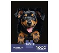 1000 Piece Jigsaw Puzzle for Adults Miniature Pinscher Adult Jigsaw Relaxing Games Perfect Decoration Unique Gifts for Birthday And Christmas 38x26cm/1000pcs