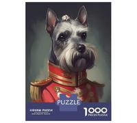 1000 Piece Jigsaw Puzzle for Adults Miniature Schnauzer Dog Teenager Puzzles Relaxing Games Enhance Memory Unique Gifts for Birthday And Christmas 38x26cm/1000pcs