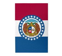 1000 Piece Jigsaw Puzzle for Adults,Missouri State Flag, Puzzles with Letters on Back, Challenging Puzzle for Game Night Home Décor, 19.7 x 29.5