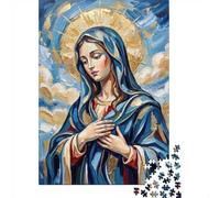 1000 Piece Jigsaw Puzzle for Adults, Modern Painting of the Virgin Mary