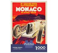 1000 Piece Jigsaw Puzzle for Adults Monaco Grand Prix 1931 Jigsaw for Adults Relaxing Games Stress Reliever Birthday And Unique Gifts 52x38cm/1000pcs