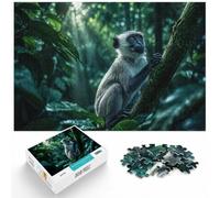 1000 Piece Jigsaw Puzzle for Adults, Monkey in the Jungle | For quiet Christmas days: Adult jigsaw puzzle with 1000 pieces provides a calm activity between seasonal celebrations.