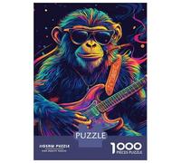 1000 Piece Jigsaw Puzzle for Adults Monkey Rockstar Teenager Puzzles Relaxing Games Enhance Memory Unique Gifts for Birthday And Christmas 52x38cm/1000pcs