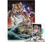 1000 Piece Jigsaw Puzzle for Adults Monster Titan Tiger Kraken Quiz game 38x52cm Enhance love between couples for 14+