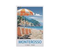1000 Piece Jigsaw Puzzle for Adults，Monterosso Cinque Terre，Wood Puzzle - for Adults Teens Educational Toys Gifts（75x50cm）-GD59