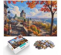 1000 Piece Jigsaw Puzzle for Adults, Montreal Canada Autumn Cityscape | For adults who enjoy puzzles over the holidays: Adult jigsaw puzzle with 1000 pieces suits quiet days around New Year.