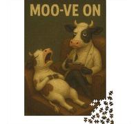 1000-Piece Jigsaw Puzzle for Adults, Moo-ve On Therapy, 52x38cm/1000pcs, Relaxing Home Activity And Holiday Downtime