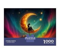 1000 Piece Jigsaw Puzzle for Adults Moonlight Fantasy Celestial Dreamscape Adult Jigsaw Relaxing Games Perfect Decoration Unique Gifts for Birthday And Christmas 70x50cm/1000pcs