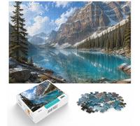 1000 Piece Jigsaw Puzzle for Adults, Moraine Lake in Banff National Park | For New Year downtime after the celebrations, this adult jigsaw puzzle with 1000 pieces suits calm, screen-free leisure.