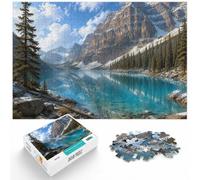 1000 Piece Jigsaw Puzzle for Adults, Moraine Lake in Banff National Park | For winter weekends, this adult jigsaw puzzle with 1000 pieces adds a classic jigsaw activity to the holiday season.