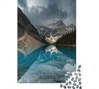 1000 Piece Jigsaw Puzzle for Adults, Moraine Lake Landscape Reflection | For rainy days and slower weekends: Adult jigsaw puzzle with 1000 pieces fits quiet evenings and weekends.