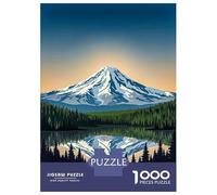 1000 Piece Jigsaw Puzzle for Adults Mount Adams Washington USA Vintage Jigsaw Toy Wall Decor Difficult Hard Unique Gifts for Birthday And Christmas 52x38cm/1000pcs