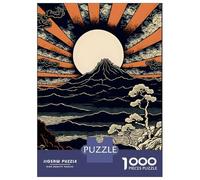 1000 Piece Jigsaw Puzzle for Adults Mount Fuji Retro Art Adult Jigsaw Puzzle Toy Wall Decor Precision Cutting Unique Gifts for Birthday And Christmas 52x38cm/1000pcs