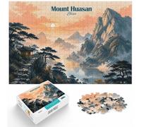 1000 Piece Jigsaw Puzzle for Adults, Mount Huasan China Landscape | Adult jigsaw puzzle with 1000 pieces; suits patient puzzle fans; when a calm, focused hobby suits the moment.