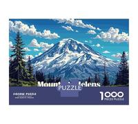 1000 Piece Jigsaw Puzzle for Adults, Mount St. Helens Landscape Artwork, Creative Leisure Activity, Gift for Adults, Pieces, 52x38cm/1000pcs