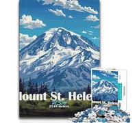 1000 Piece Jigsaw Puzzle for Adults Mount St. Helens Landscape Home Art Decor Hands-on Game Suitable for Ages 14 And Up 38x26cm
