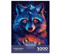 1000 Piece Jigsaw Puzzle for Adults Mountains Raccoon Fire Teenager Puzzles Toy Wall Decor Presents for Women Unique Gifts for Birthday And Christmas 70x50cm/1000pcs