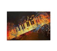 1000 Piece Jigsaw Puzzle for Adults,Music Note Piano, Puzzles with Letters on Back, Challenging Puzzle for Game Night Home Décor, 19.7 x 29.5