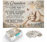 1000 Piece Jigsaw Puzzle for Adults, My Dear Grandson Grandma | For relaxed weekends at home: Adult jigsaw puzzle with 1000 pieces; with a classic format suited to adult puzzlers.