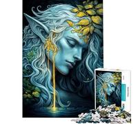 1000 Piece Jigsaw Puzzle for Adults Mystic Elf of The Enchanted Waters Puzzles for Adults Brain Teaser Game Precision Cutting for Is Ideal As A Gifts (Size 38x26cm)