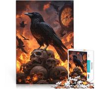 1000 Piece Jigsaw Puzzle for Adults Mystic Raven Prophecy Intellektuelles Spiel Einzigartige Wohndekoration und Geschenke75x50cm