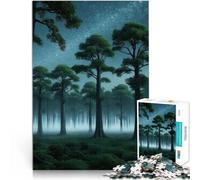 1000 Piece Jigsaw Puzzle for Adults Mystical Forest Night Educational Stress Relief Toy Enhance love between couples 26x38cm