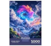 1000 Piece Jigsaw Puzzle for Adults Mystical Mountain Landscape Jigsaw for Adults Relaxing Games Stress Reliever Birthday And Unique Gifts 38x26cm/1000pcs