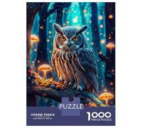 1000 Piece Jigsaw Puzzle for Adults Mystical Owl Teenager Puzzles Relaxing Games Enhance Memory Unique Gifts for Birthday And Christmas 52x38cm/1000pcs